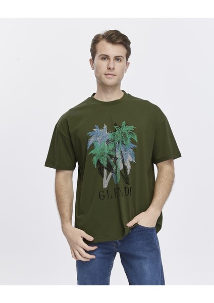 Ağaç Baskılı Oversize Tişört fiyatları
