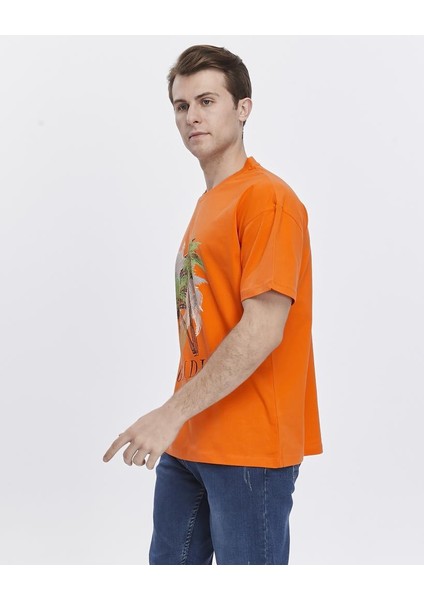 Ağaç Baskılı Oversize Tişört modelleri