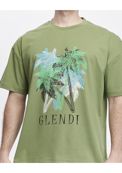 Ağaç Baskılı Oversize Tişört indirimleri