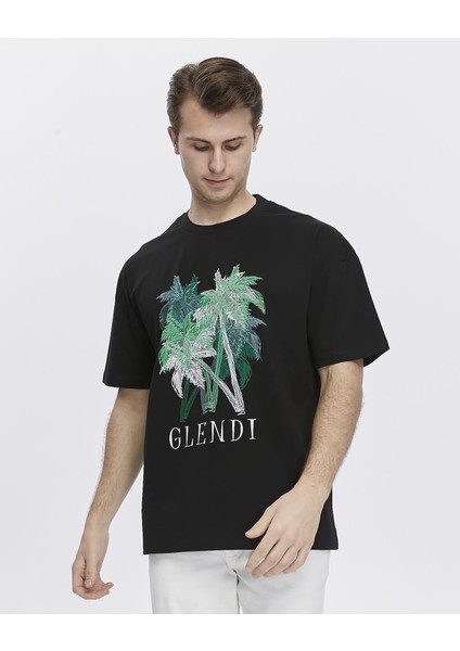 Ağaç Baskılı Oversize Tişört fırsatları