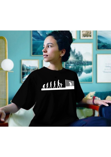 Oversize Unisex Evrim Tasarımlı Tshirt fiyatları