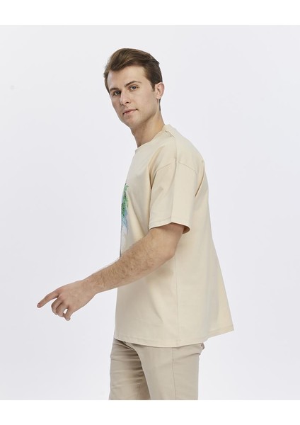 Ağaç Baskılı Oversize Tişört modelleri