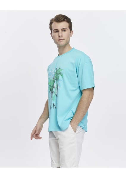 Ağaç Baskılı Oversize Tişört modelleri