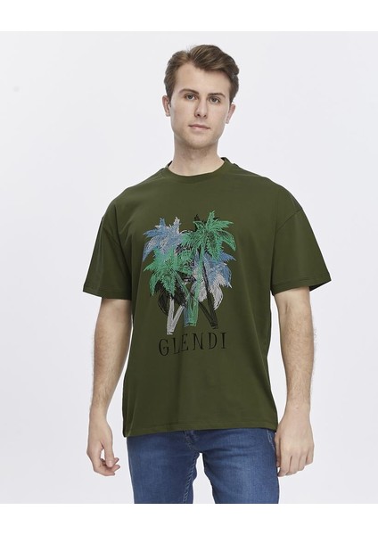 Ağaç Baskılı Oversize Tişört fırsatları