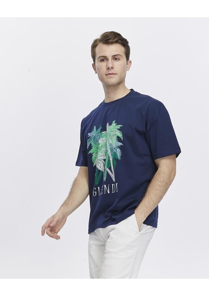 Ağaç Baskılı Oversize Tişört modelleri