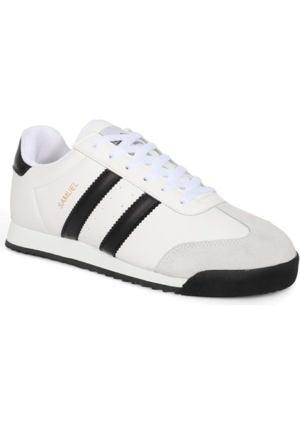 Hammerjack 2033-ROMA Modeli Anatomik Tabanlı Unisex Sneakers Ayakkabı - NKT02033-BEYAZ Siyah-43