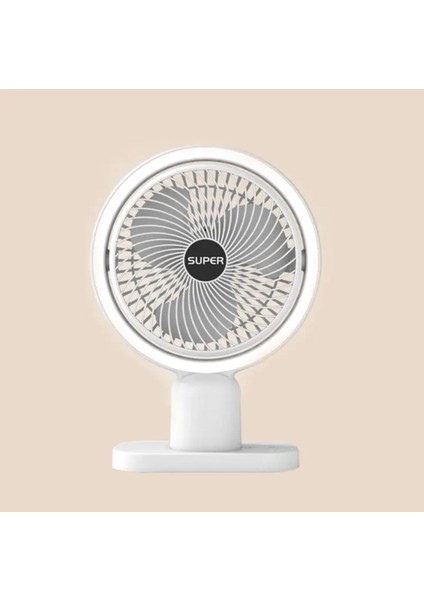 Aet 3 Kademeli Masaüstü Vantilatör Şarjlı Soğutucu USB Fan