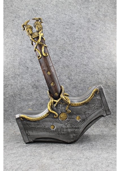 Pwul Works Mjölnir Çekici Gerçek Boy 45 cm Kratos God Of War Ragnarok Axe Figür (Oyuncak Değildir)