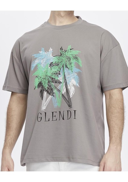 Ağaç Baskılı Oversize Tişört indirimleri