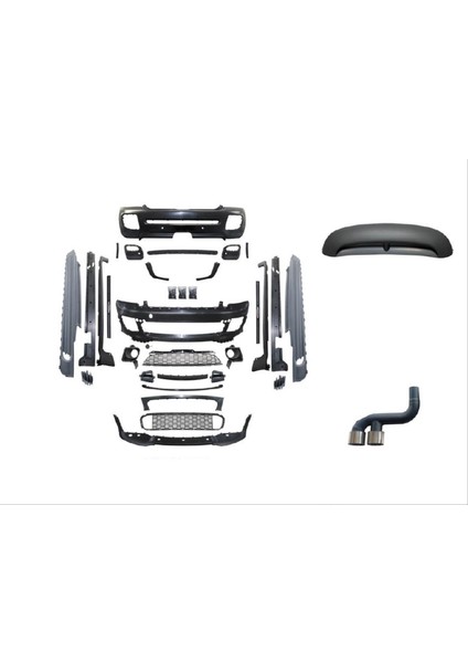 Mini Cooper R56 08-14 Için Uyumlu Jcw Görünüm Body Kıt