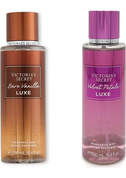 Vıctorıa's Secret Bare Vanilla Luxe-Velvet Petals Luxe Vücut Spreyi Ikili Set