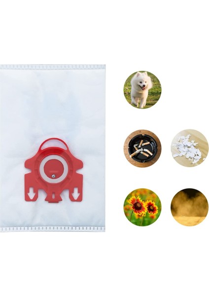 Fjm Vakum Torbaları Fjm Torbaları Için 12 Paket Airclean 3D Verimli Elektrikli Süpürge, 4 Çift Motor Filtresi Dahil (Yurt Dışından)