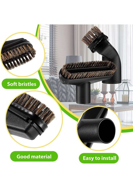 Adet 1.25 Inç Kare At Saç Toz Fırçası Toz Aracı Toz Bakımı Yumuşak Kıl Temizleyici Vakum Fırça Eki 1-1/4 Inç (Yurt Dışından) fiyatları