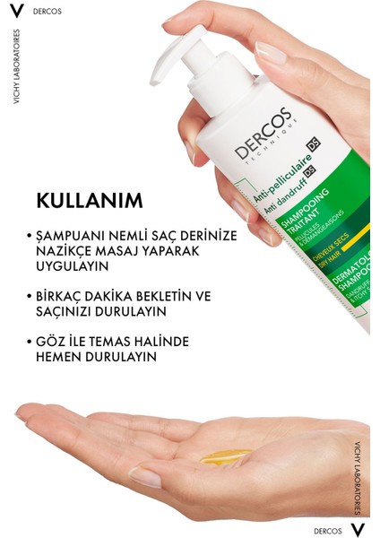 Yüz Temizleme Jeli Hediyeli Dercos Kepek Karşıtı Şampuan (Kuru Saçlar)