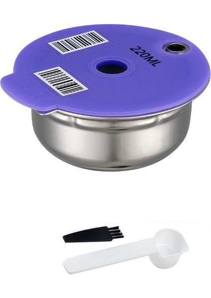 Makine Doldurulabilir Filtre Pod Silikon Kapak Değiştirme 220ML Espresso Kahve Için Kahve Kapsülü Pod (Yurt Dışından)