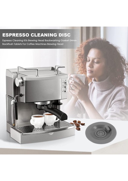 Espresso Temizleme Kitleri Demleme Kafası Geri Yıkama CONTASI-54MM Kahve Makineleri Için Geri Yıkama Tabletleri Demleme Kafası (Yurt Dışından)