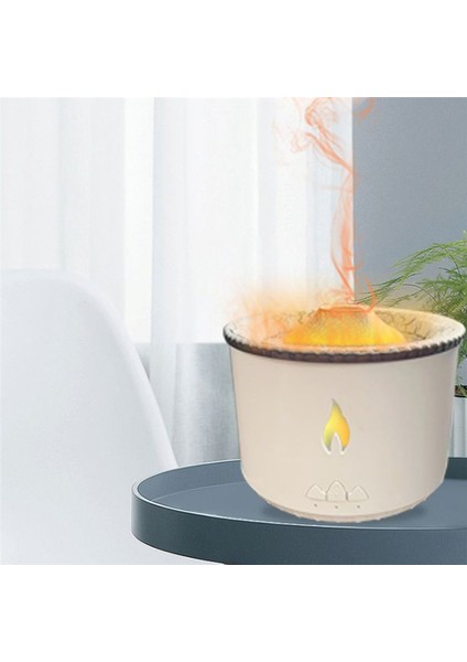 3D Alev Aroma Yayıcı 350 ml Nemlendirici Oturma Odası Ofis Koku Yatıştırıcı Uyku Atomize Ab Tak (Yurt Dışından)