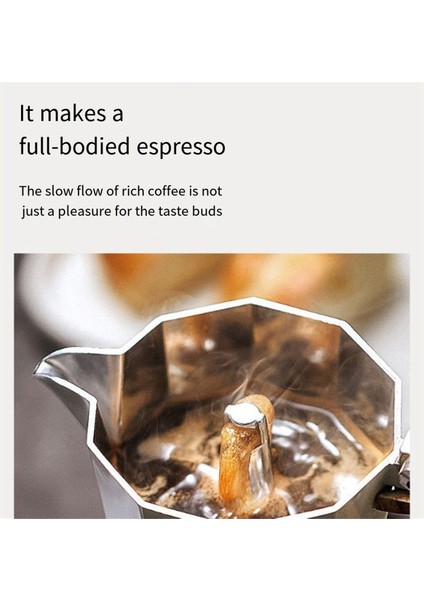 150ML Alüminyum Tip Moka Tencere Espresso Kahve Makinesi Soba Ev Ofis Kullanımı, A (Yurt Dışından)