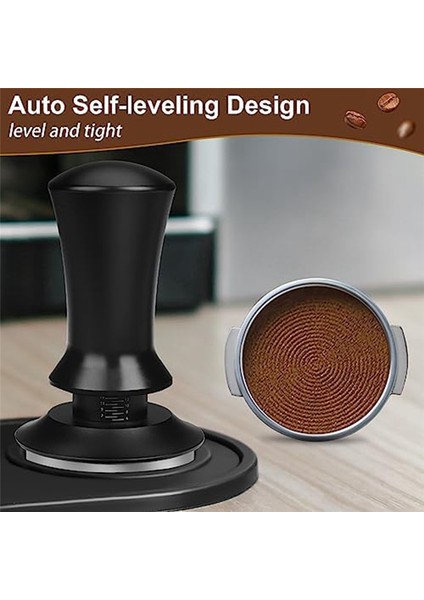 Espresso Tamper Kahve Tamper 53MM, Yaylı Sabit Basınçlı Espresso Tamper Seti, Barista Kahve Severler Için (Yurt Dışından)