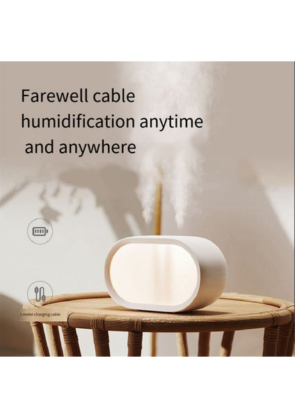 Taşınabilir Nemlendirici Şarj Edilebilir, Gece Lambası Yatak Odası Için Küçük Nemlendirici, Bebek Için Sisli Nemlendiriciler, Masaüstü, Ofis, Uyku (Yurt Dışından) modelleri