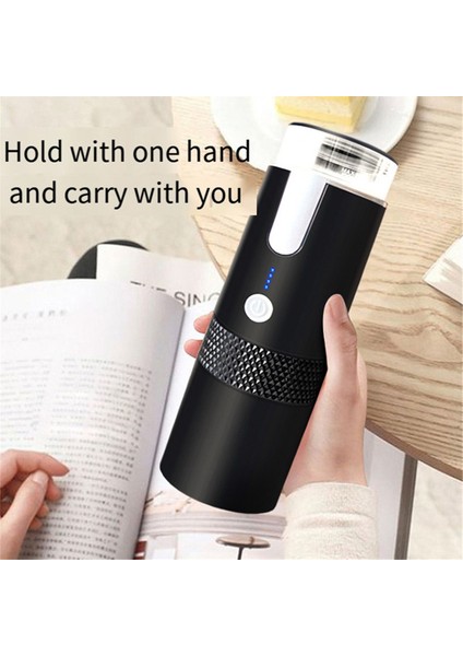 Kablosuz Elektrikli Kahve Makinesi 1200 Mah USB Şarj Edilebilir Açık Seyahat Araba Ev Taşınabilir Tam Otomatik Kahve Makinesi (Yurt Dışından)