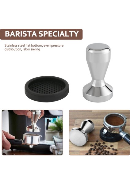 Kahve Sabotajı, Espresso Kahve Presi 49MM Tamper Kahve Silikon Sabotaj Matlı (Yurt Dışından)