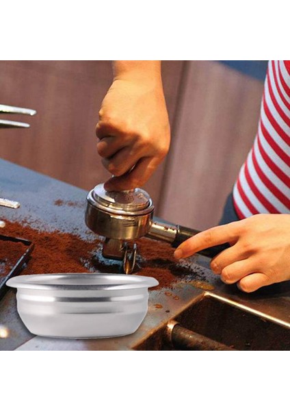 Fincan Espresso Yarı Otomatik Kahve Filtresi Paslanmaz Çelik Tozu Bira Kase Dipsiz Filtre Kahve Fincanı Filtresi (Yurt Dışından)