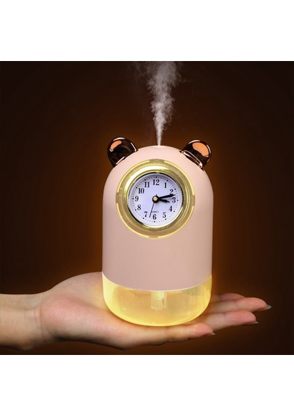 Sevimli Ayı Hava Nemlendirici Saatli Elektrikli Nemlendirici Difüzör Ev Için USB Şarjlı Oda Spreyi Mist Maker - Beyaz (Yurt Dışından) modelleri