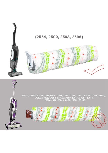Crosswave Akülü Max 2554 2590 2593 2596 Serisi Vakum Için 2554A Fırça Tamburu ve Filtre Değiştirme Kiti (Yurt Dışından)