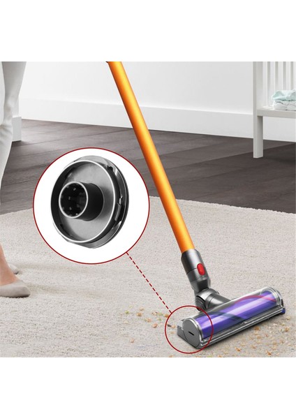 2 Adet Elektrikli Süpürge Aksesuarları V7/V8/V10/V11/V15 Doğrudan Tahrikli Mavi Tüp Yumuşak Emme Kafası Yan Kapak Onarımı (Yurt Dışından)