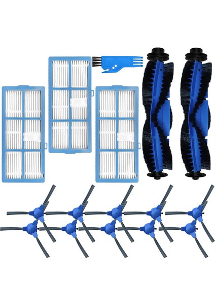 850T Robotik Süpürge Aksesuarları Için Yedek Parçalar Rulo Fırça Yan Fırça Hepa Filtreleri (Yurt Dışından)