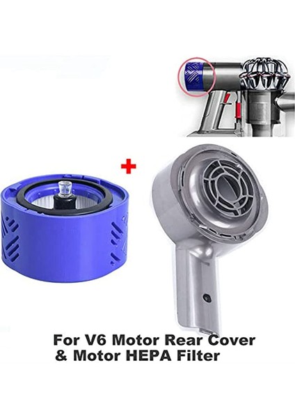 Motor Arka Kapak Arka Kapak ve Filtre Değiştirme V6 DC58 DC59 DC61 DC62 DC74 Elektrikli Süpürge Aksesuarları (Yurt Dışından)