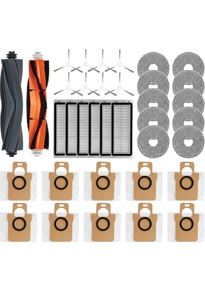 L10S ULTRA/S10 Pro Için Omni 1s B101CN Robot X10+ Robot Vakum Ana Yan Fırça Filtre Paspas Parçaları (Yurt Dışından)