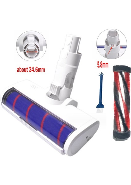 1c K10 / G9 G10 / V8/V9B/V9P/V11 Elektrikli Süpürge Fırça Kafası Için LED Elektrikli Zemin Fırça Kafası (Yurt Dışından)