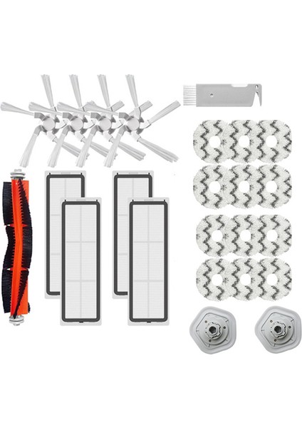 Bot Için W10 Paspas Bezi Aksesuarları Filtre Ana Yan Fırça W10 Pro Yedek Robotlu Süpürge Parçaları (Yurt Dışından)