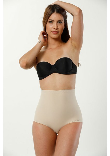 Lazer Kesim 2 Beden İncelten S-M-L-XL-2XL Beden Kadın Hayalet Slip Dikişsiz Korse
