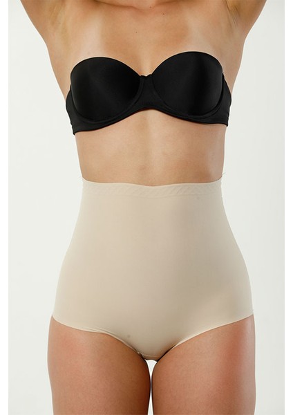 Lazer Kesim 2 Beden İncelten S-M-L-XL-2XL Beden Kadın Hayalet Slip Dikişsiz Korse