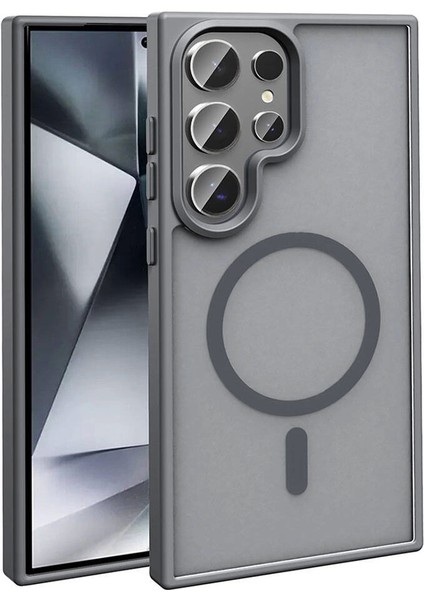 Galaxy S23 Ultra Kılıf Magsafe Şarj Özellikli Mat Arka Yüzey Redclick Sio Kapak