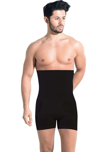 Toparlayıcı Dikişsiz S/M-L/XL-2XL Beden Yüksek Bel Erkek Duble Boxer Korse