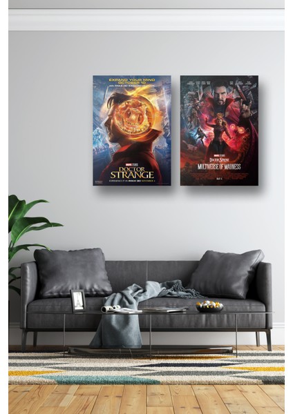 2li Set Doctor Strange Posterleri & Setli Doctor Strange Afişleri & Marvel Posterleri Mlknkm1