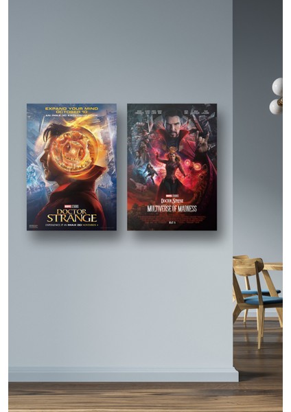 2li Set Doctor Strange Posterleri & Setli Doctor Strange Afişleri & Marvel Posterleri Mlknkm1