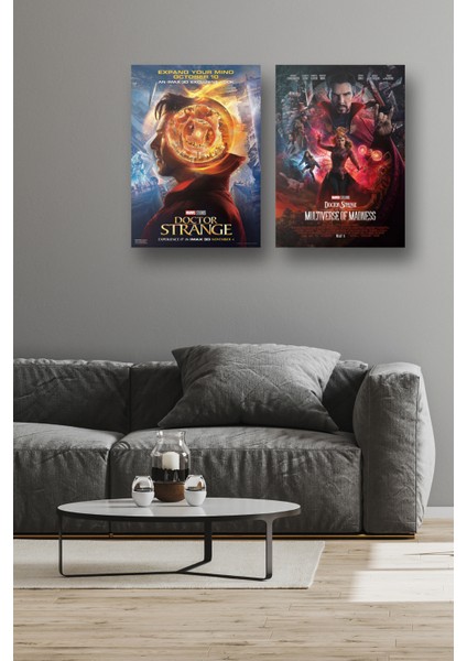 2li Set Doctor Strange Posterleri & Setli Doctor Strange Afişleri & Marvel Posterleri Mlknkm1