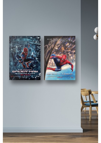 2li Set The Amazing Spider-man Posterleri & inanılmaz örümcek Adam Posterleri Mlknkm1