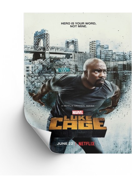 Luke Cage Posteri & Luke Cage Afişi Posteri & Luke Cage Dizi Posteri & Marvel Poster Mlknkm1