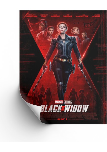 Black Widow Posteri & Black Widow Afişi & Black Widow Film Posteri & Marvel Poster Mlknkm1