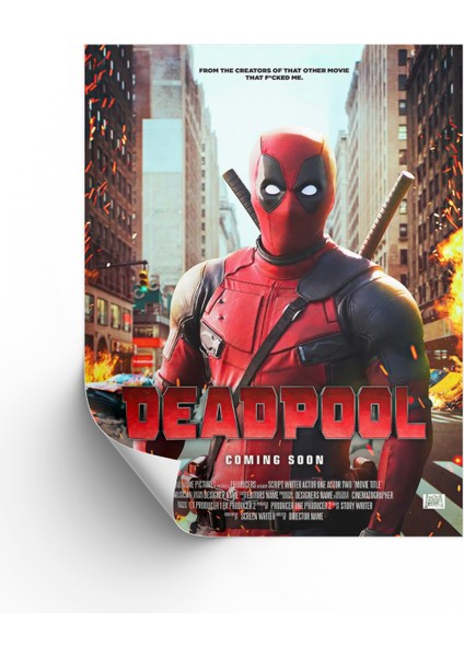 Deadpool Posteri & Deadpool Afişi Posteri & Deadpool Film Posteri & Marvel Poster Mlknkm1