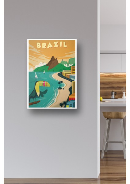 Brezilya Posteri & Brazil Poster & Salon için Poster & Salon için Şehir Posteri Smnkm1