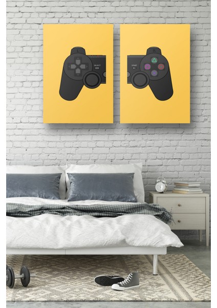 2'li Set Playstation Posterleri & Sony Posterleri & Gamer Posterler & Oyuncu Posterleri Gknkm1