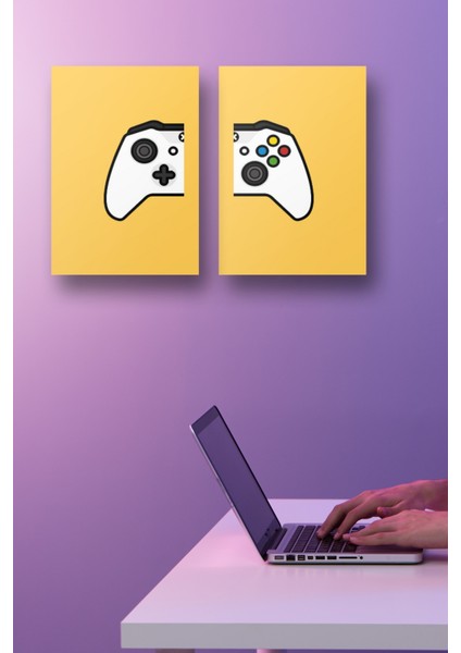 2'li Set xbox Posterleri & Gamer Posterleri & Gaming Posterleri & Oyun Posterleri Gknkm1