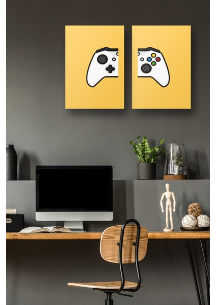 2'li Set xbox Posterleri & Gamer Posterleri & Gaming Posterleri & Oyun Posterleri Gknkm1